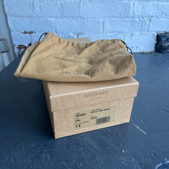 Meermin double monk strap, dark brown suede size US 8/UK 7. - Picture 6 of 6